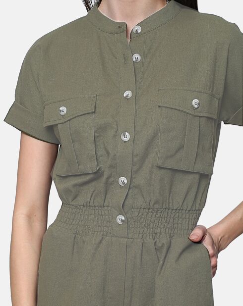 Combi-Short 100% Lin Marion kaki claire