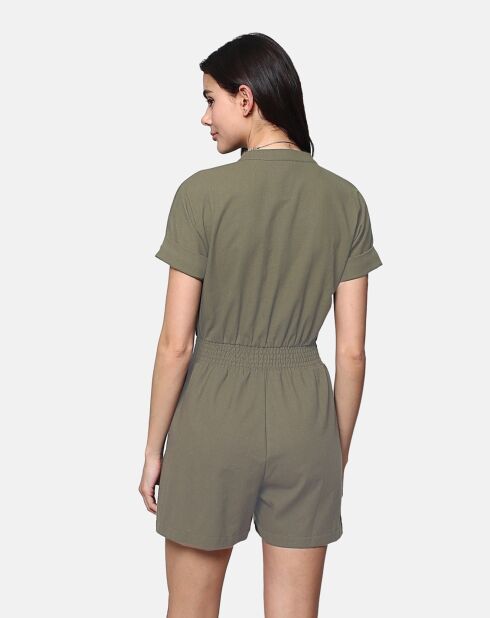 Combi-Short 100% Lin Marion kaki claire