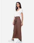 Pantalon 100% Lin Chloe marron