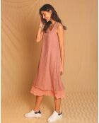Robe 100% Lin Suzie rose bois