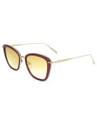 Rood/gouden zonnebril voor dames