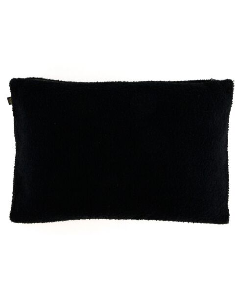 Housse de coussin bouclette Erode noire - 40x60 cm