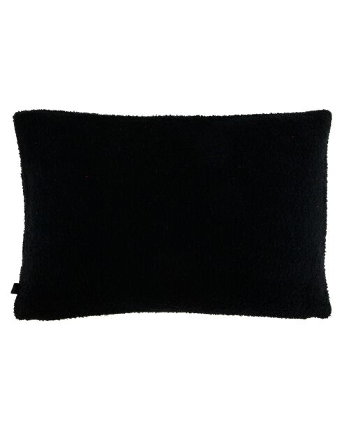 Housse de coussin bouclette Erode noire - 40x60 cm