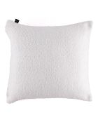 Housse de coussin bouclette Erode blanche - 45x45 cm