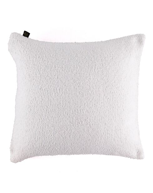 Housse de coussin bouclette Erode blanche - 45x45 cm