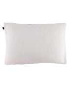 Housse de coussin bouclette Erode blanche - 40x60 cm