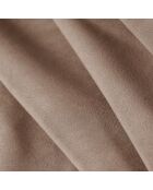 Canapé d'angle Réversible Tulum Velours  5 Places beige - 252x252x74 cm
