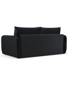 Canapé Convertible Vienna 3 Places noir - 214x102x92 cm