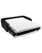 Canapé Convertible Vienna 3 Places noir - 214x102x92 cm