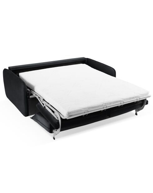 Canapé Convertible Vienna 3 Places noir - 214x102x92 cm