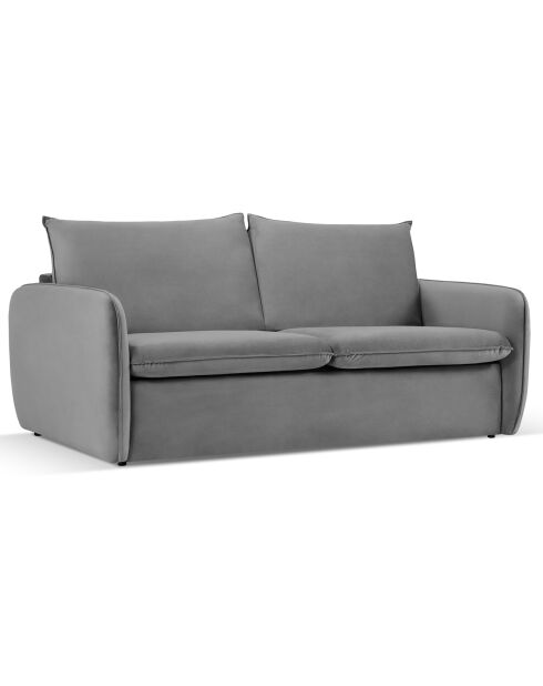 Canapé Convertible Vienna 3 Places gris clair - 214x102x92 cm