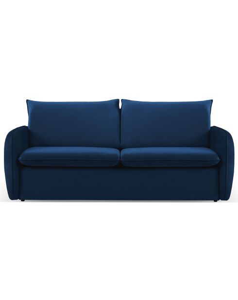 Canapé Convertible Vienna 3 Places bleu roi - 214x102x92 cm
