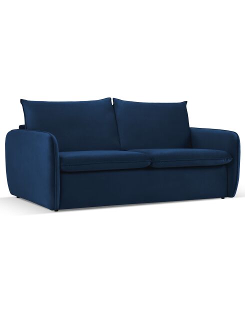 Canapé Convertible Vienna 3 Places bleu roi - 214x102x92 cm