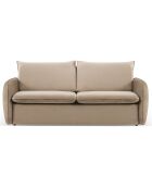 Canapé Convertible Vienna 3 Places beige - 214x102x92 cm