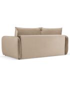 Canapé Convertible Vienna 3 Places beige - 214x102x92 cm