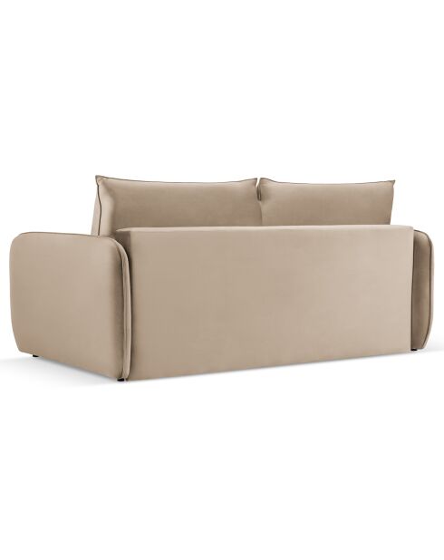 Canapé Convertible Vienna 3 Places beige - 214x102x92 cm
