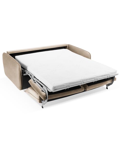 Canapé Convertible Vienna 3 Places beige - 214x102x92 cm
