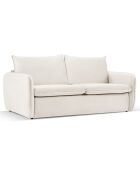 Canapé Convertible Vienna 3 Places beige clair - 214x102x92 cm
