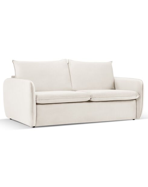 Canapé Convertible Vienna 3 Places beige clair - 214x102x92 cm