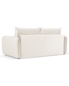 Canapé Convertible Vienna 3 Places beige clair - 214x102x92 cm