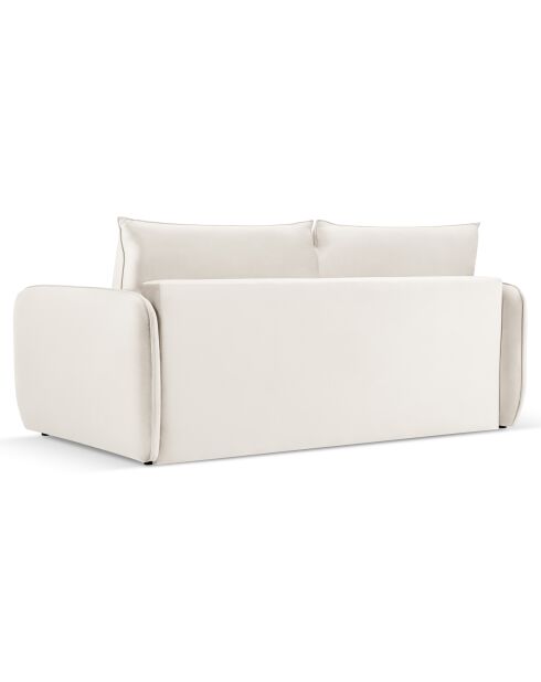 Canapé Convertible Vienna 3 Places beige clair - 214x102x92 cm