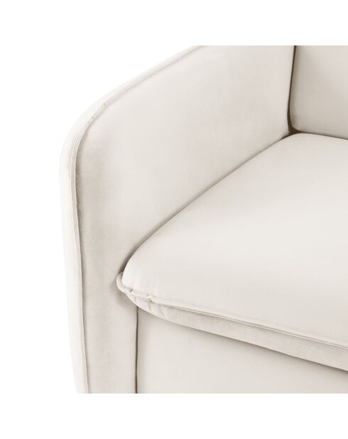 Canapé Convertible Vienna 3 Places beige clair - 214x102x92 cm