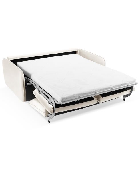Canapé Convertible Vienna 3 Places beige clair - 214x102x92 cm