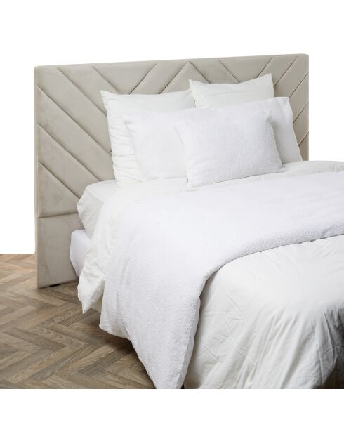 Housse de coussin bouclette Erode blanche - 40x60 cm