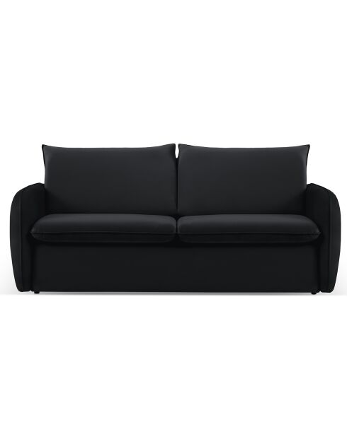 Canapé Convertible Vienna 2 Places noir - 194x102x92 cm