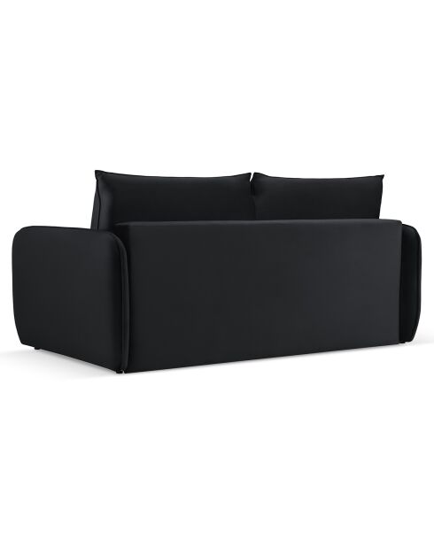 Canapé Convertible Vienna 2 Places noir - 194x102x92 cm