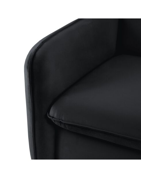 Canapé Convertible Vienna 2 Places noir - 194x102x92 cm