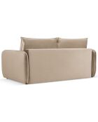 Canapé Convertible Vienna 2 Places beige - 194x102x92 cm