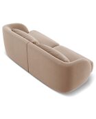 Canapé Velours Tulum 2 Places beige - 184x85x74 cm