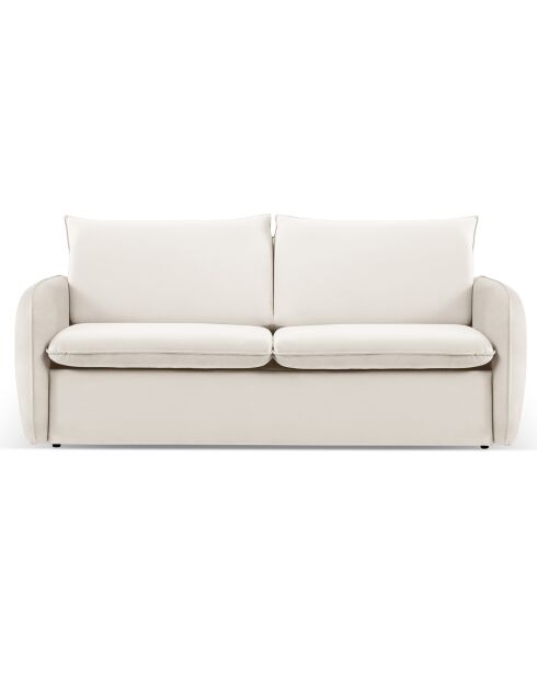 Canapé Convertible Vienna 2 Places beige clair - 194x102x92 cm