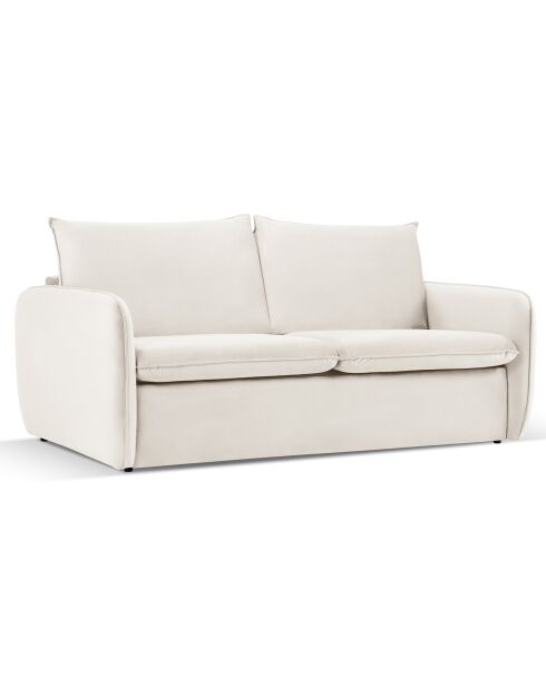 Canapé Convertible Vienna 2 Places beige clair - 194x102x92 cm