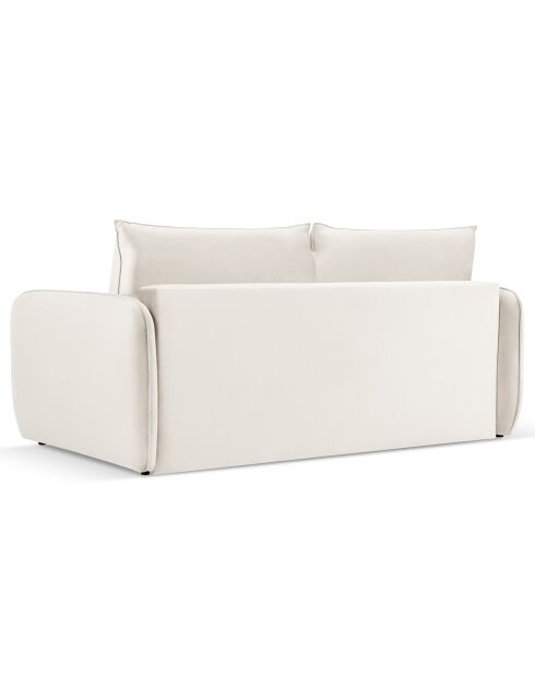 Canapé Convertible Vienna 2 Places beige clair - 194x102x92 cm