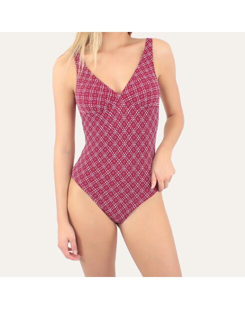 Costume da bagno intero Como rosso ciliegia