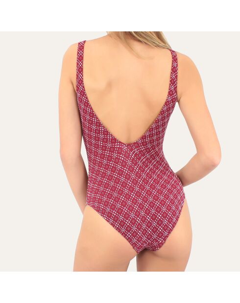 Costume da bagno intero Como rosso ciliegia