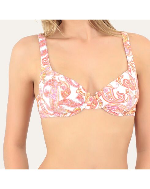 Haut de maillot de bain Toscana rose
