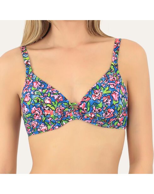 Haut de maillot de bain Florenza bleu