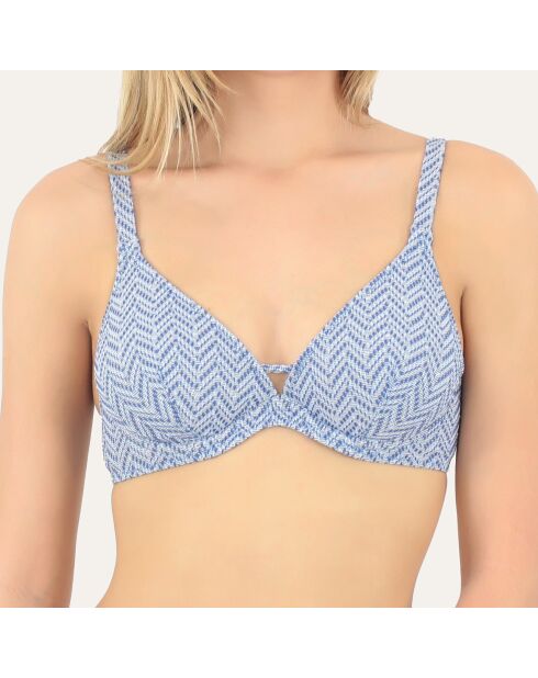 Haut de maillot de bain Ancona bleu