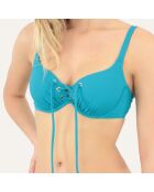 Haut de maillot de bain Darling bleu turquoise