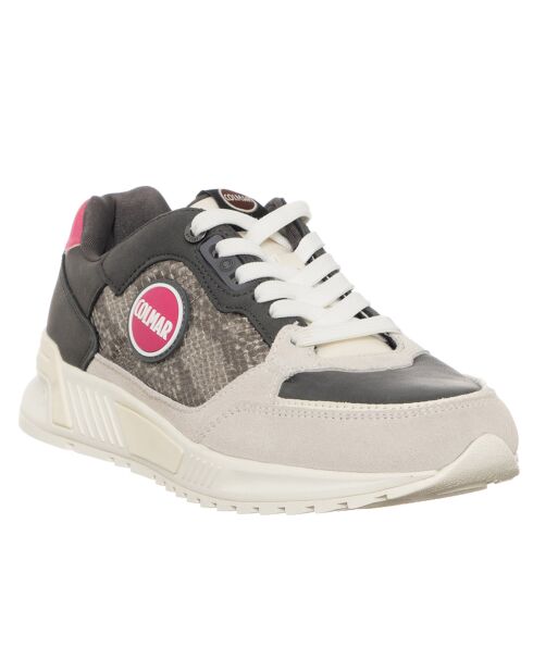 Sneakers Dalton python/beige/gris/rose