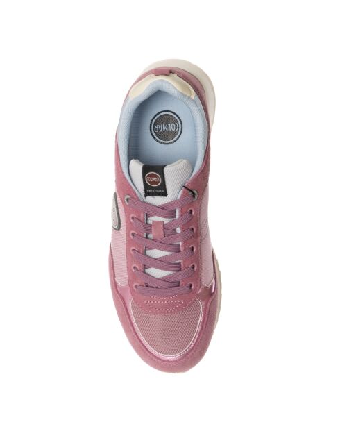 Sneakers en Cuir Travis vieux rose