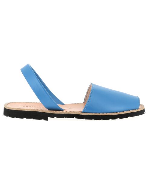 Avarcas de piel capri azul