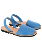 Avarcas de piel capri azul