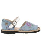 Sandalias azules de piel Boucle