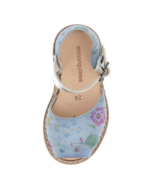 Sandalias azules de piel Boucle