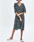 Robe Opale fantaisie imprimé liberty menthe