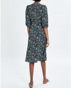 Robe Opale fantaisie imprimé liberty menthe